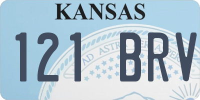 KS license plate 121BRV