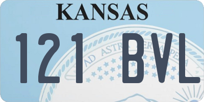 KS license plate 121BVL