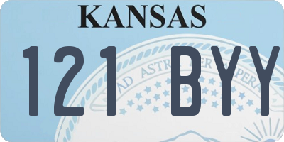 KS license plate 121BYY