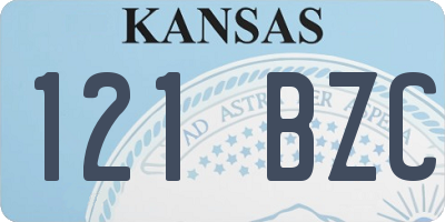KS license plate 121BZC