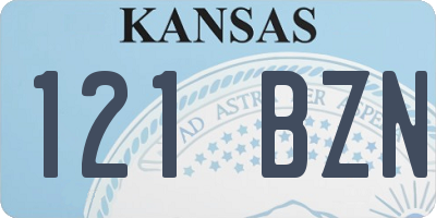 KS license plate 121BZN