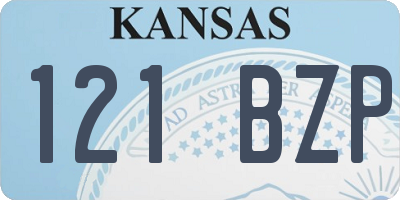 KS license plate 121BZP