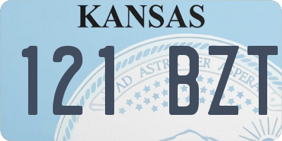 KS license plate 121BZT