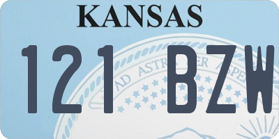 KS license plate 121BZW