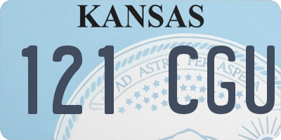 KS license plate 121CGU