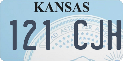 KS license plate 121CJH
