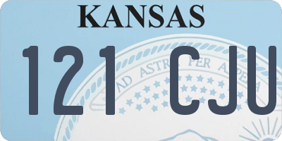 KS license plate 121CJU