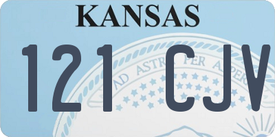 KS license plate 121CJV