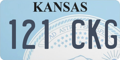 KS license plate 121CKG