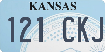 KS license plate 121CKJ