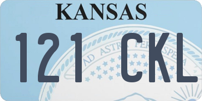 KS license plate 121CKL