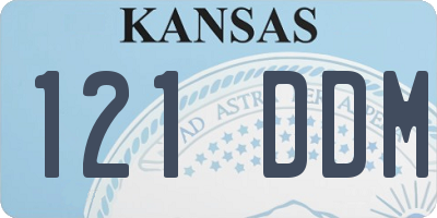 KS license plate 121DDM