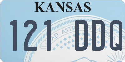 KS license plate 121DDQ