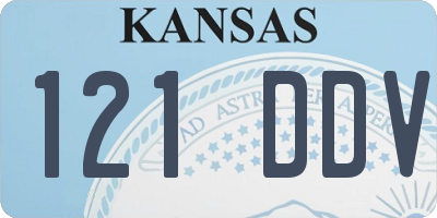 KS license plate 121DDV