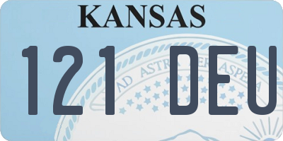 KS license plate 121DEU