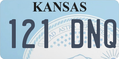 KS license plate 121DNQ