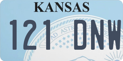 KS license plate 121DNW