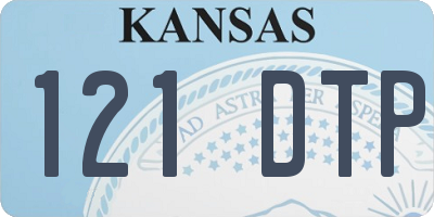 KS license plate 121DTP