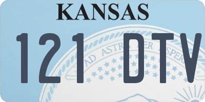 KS license plate 121DTV