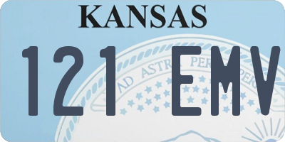 KS license plate 121EMV