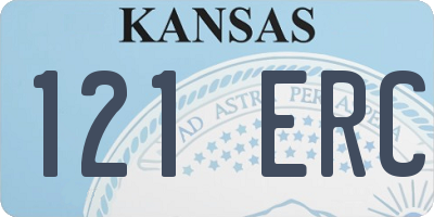 KS license plate 121ERC