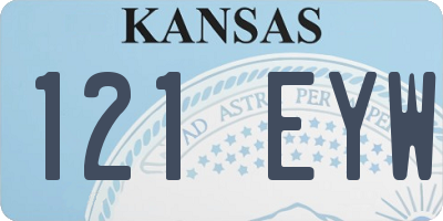 KS license plate 121EYW