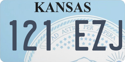 KS license plate 121EZJ