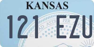 KS license plate 121EZU