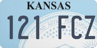 KS license plate 121FCZ