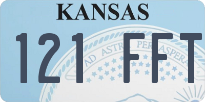 KS license plate 121FFT