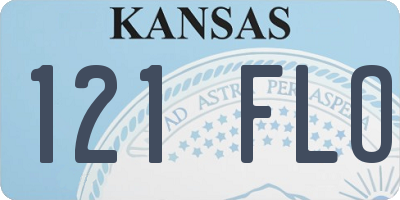 KS license plate 121FLO