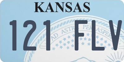 KS license plate 121FLV
