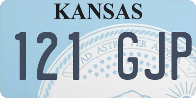 KS license plate 121GJP