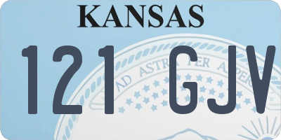 KS license plate 121GJV