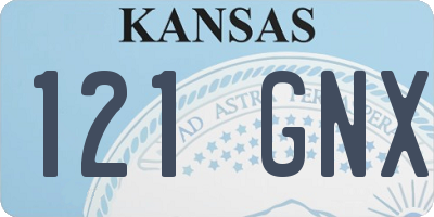 KS license plate 121GNX
