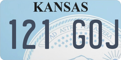 KS license plate 121GOJ