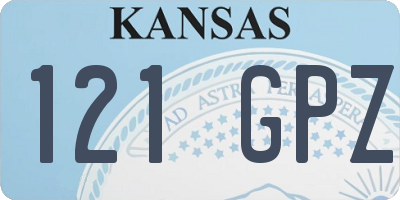 KS license plate 121GPZ