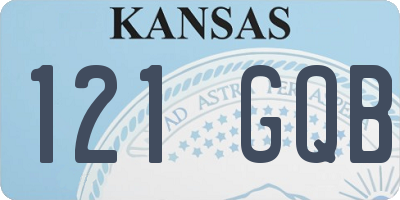 KS license plate 121GQB