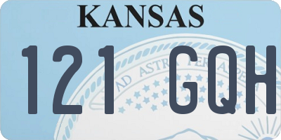 KS license plate 121GQH
