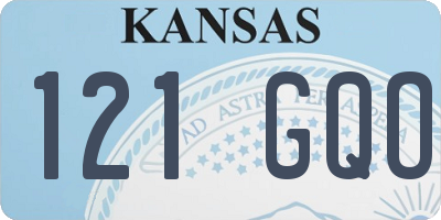 KS license plate 121GQO