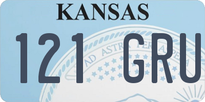 KS license plate 121GRU