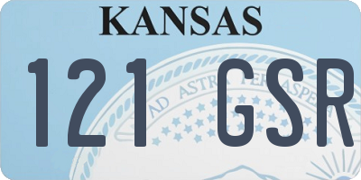 KS license plate 121GSR