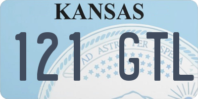 KS license plate 121GTL