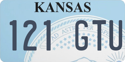 KS license plate 121GTU