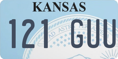 KS license plate 121GUU