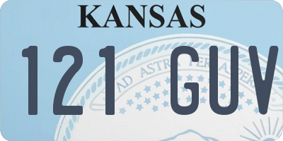 KS license plate 121GUV