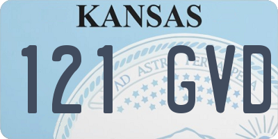 KS license plate 121GVD