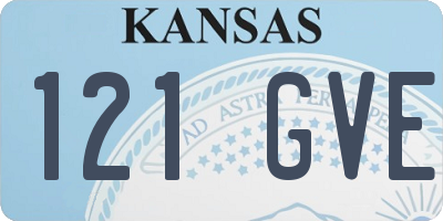 KS license plate 121GVE