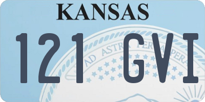 KS license plate 121GVI