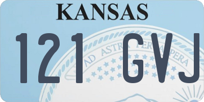 KS license plate 121GVJ